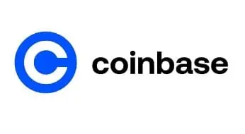 Logo coinbase: grüne Kryptowährungen