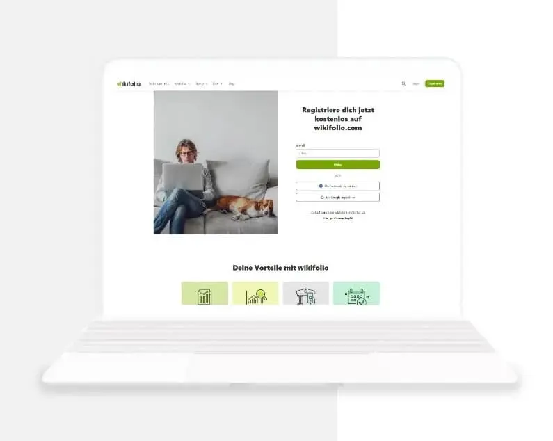 Bild wikifolio Startseite