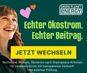 Green Planet Energy Werbebanner